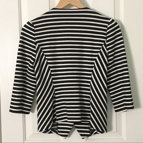 Black & White Striped Blazer - Picture 2 of 3